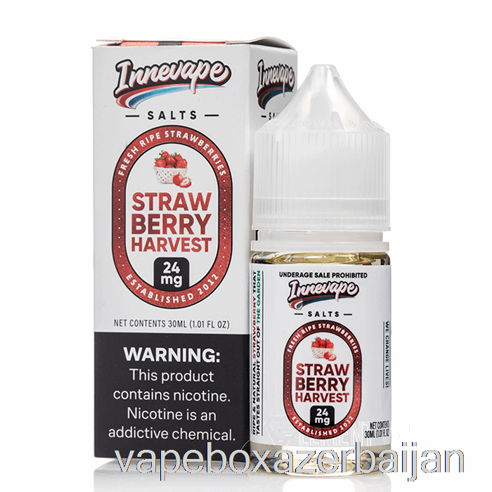 E-Juice Vape Strawberry Harvest Salts - Innevape E-Liquid - 30mL 24mg